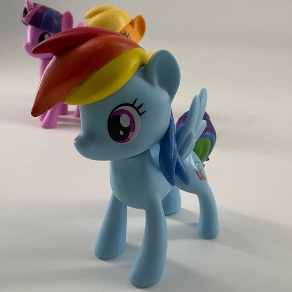 My Little Pony Figure Lot of 6 Twilight sparkle rainbow dash pinkie rarity apple - Picture 5 of 7